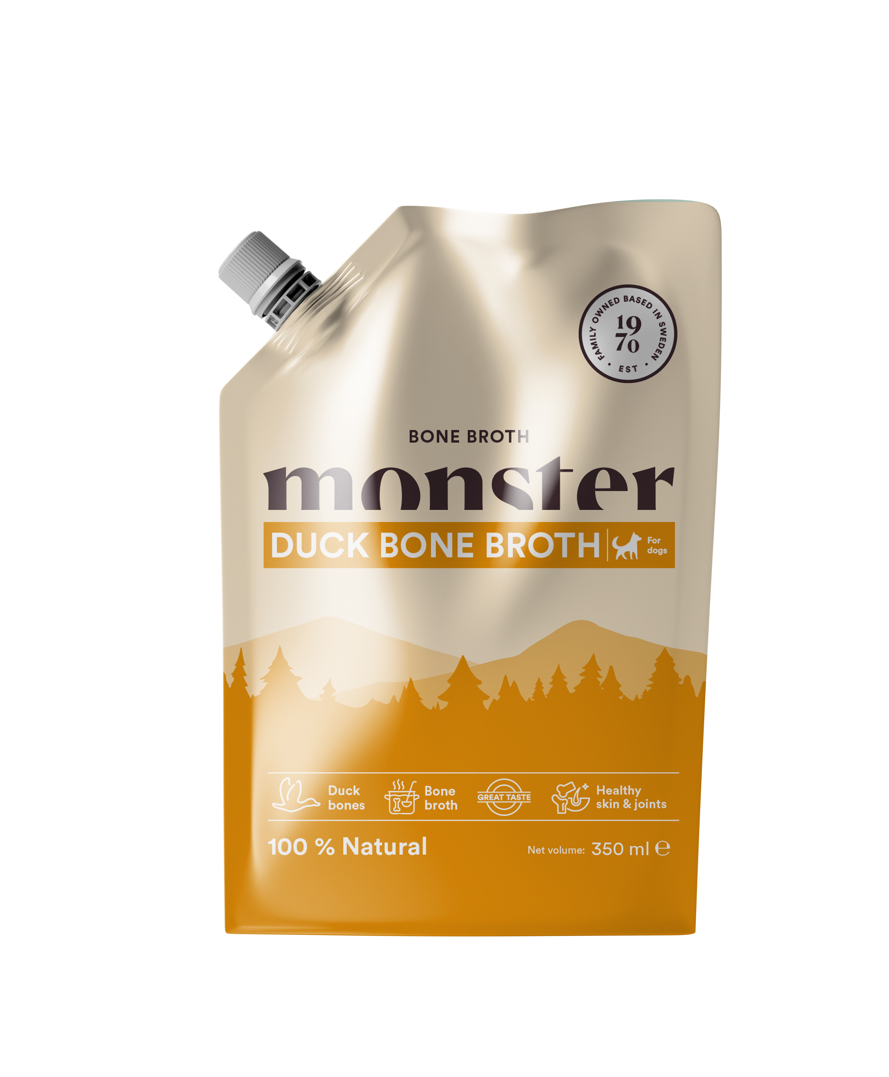 Monster Dog Bone Broth Duck 350 ml (10 pack)