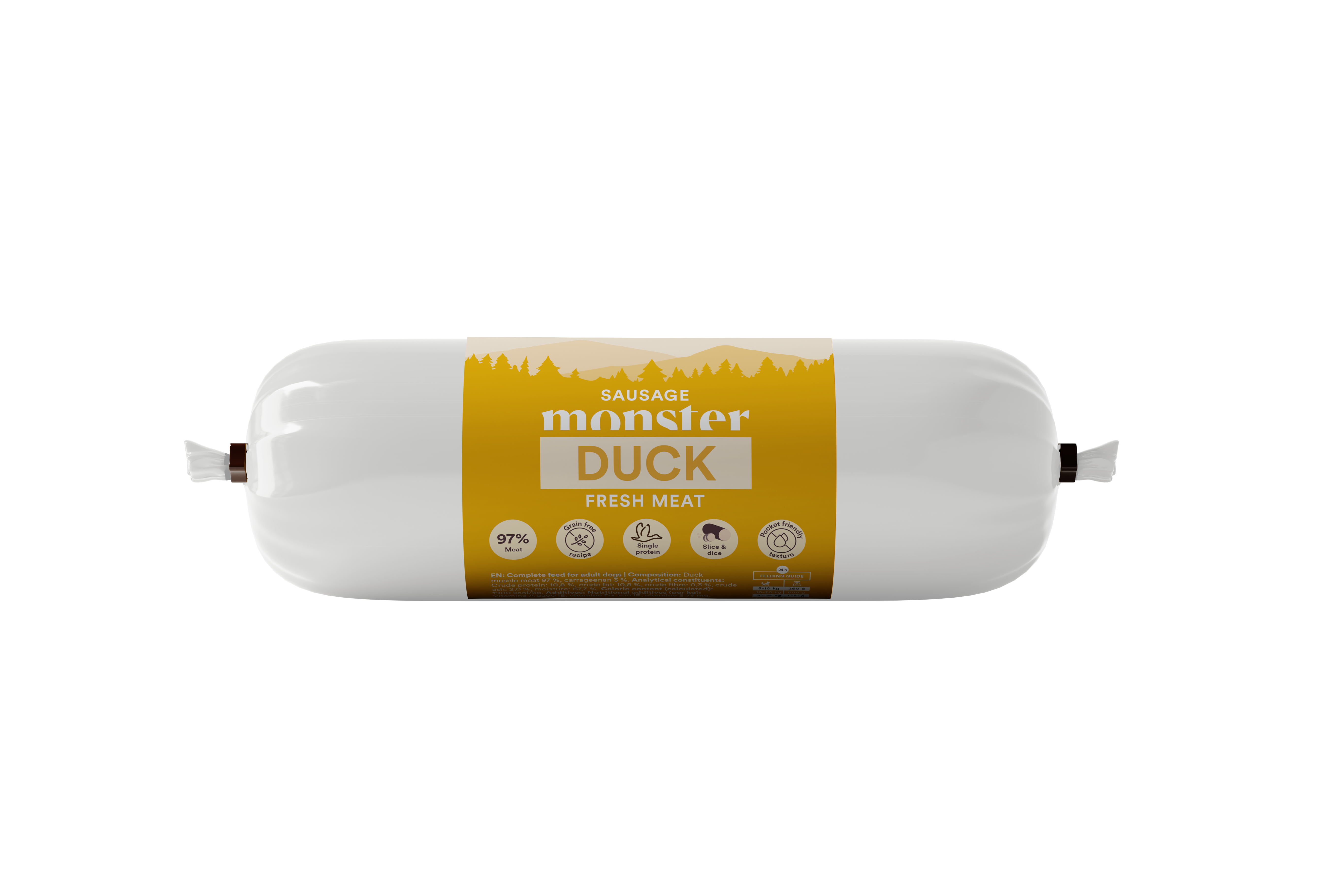 Monster Dog Sausage Duck 400 g (12 pcs)