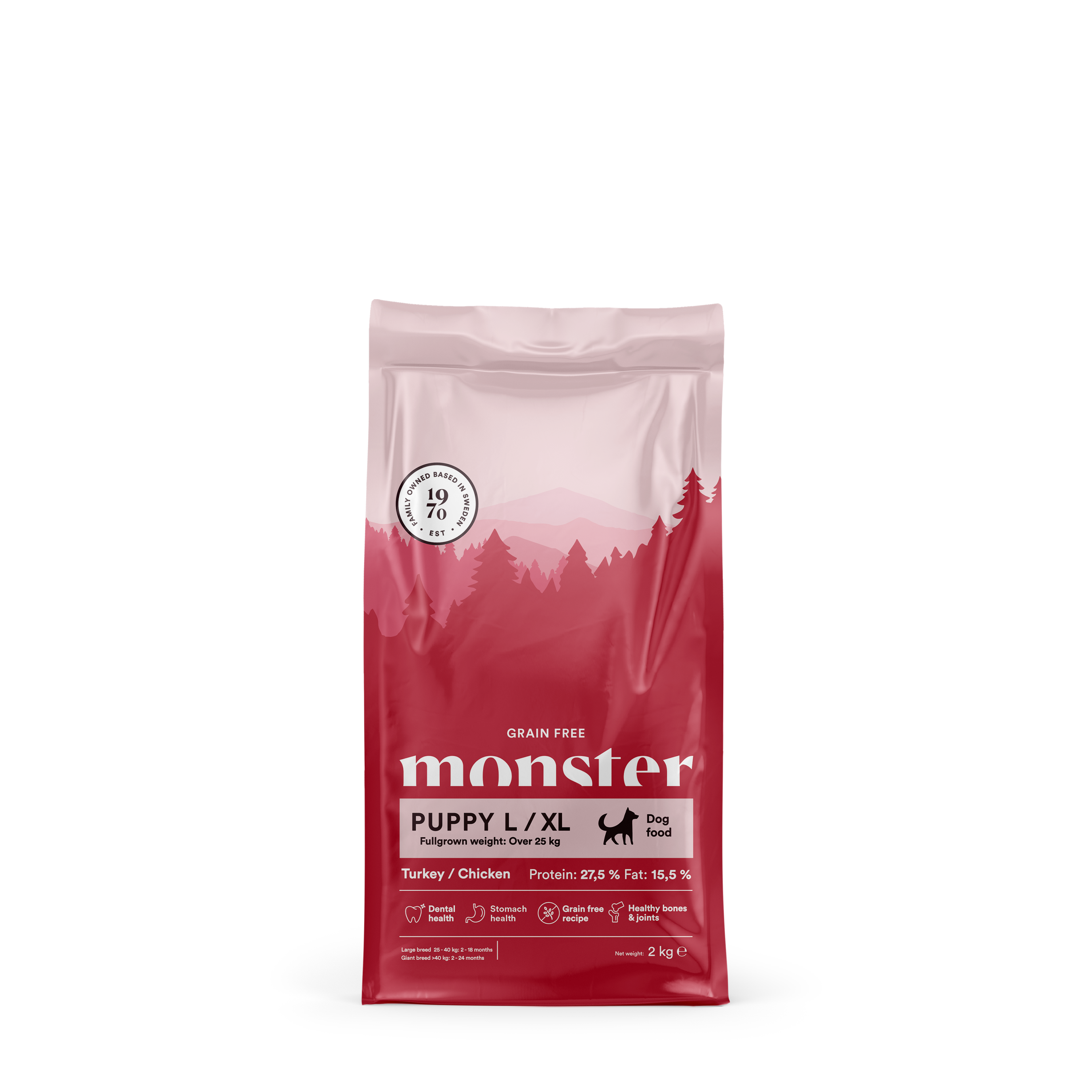 Monster Dog GF Puppy L/XL Turkey/Chicken 2 kg