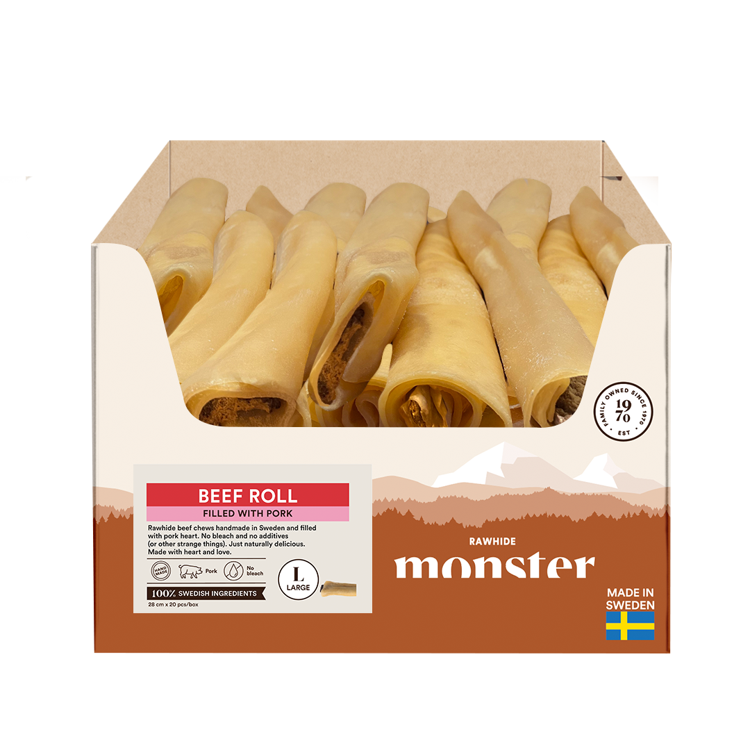Monster Raw Beef Filled Pork L Bulk 20 pcs