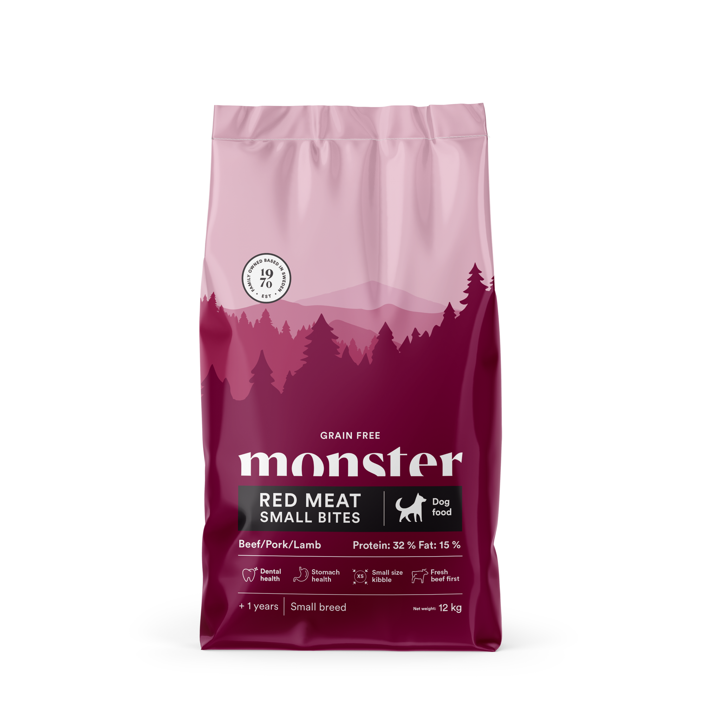 Monster Dog GF Ad Red Meat Small bites 12 kg