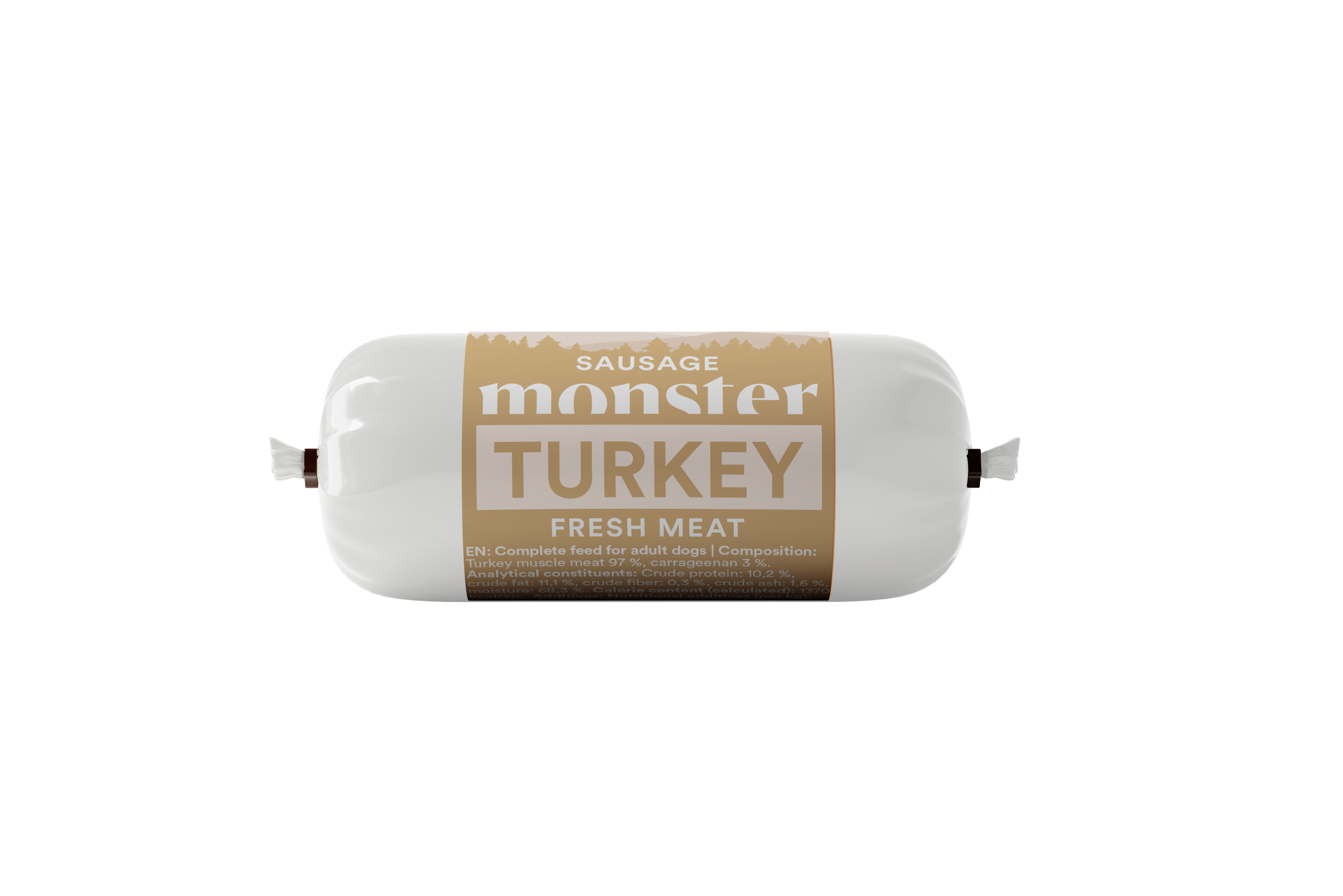 Monster Dog Sausage Turkey 80 g (28 pcs)