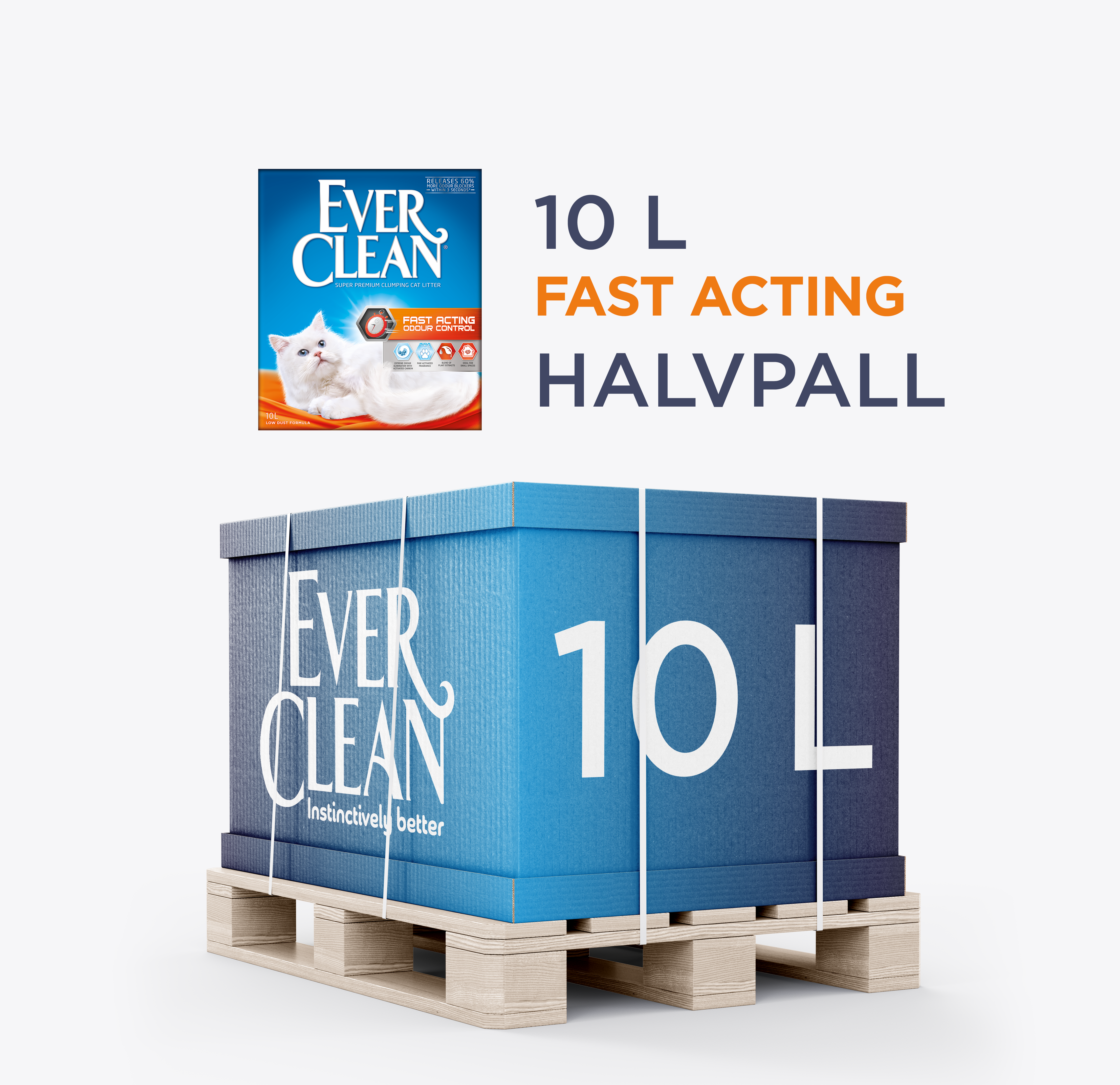 Halvpall Ever Cl Fast Acting 10 L (52 st)