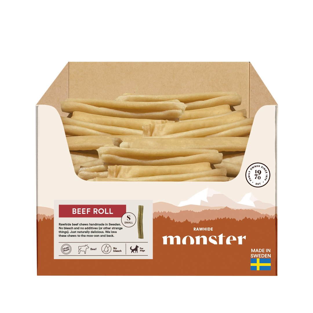 Monster Raw Beef Roll Small Bulk 100 pcs