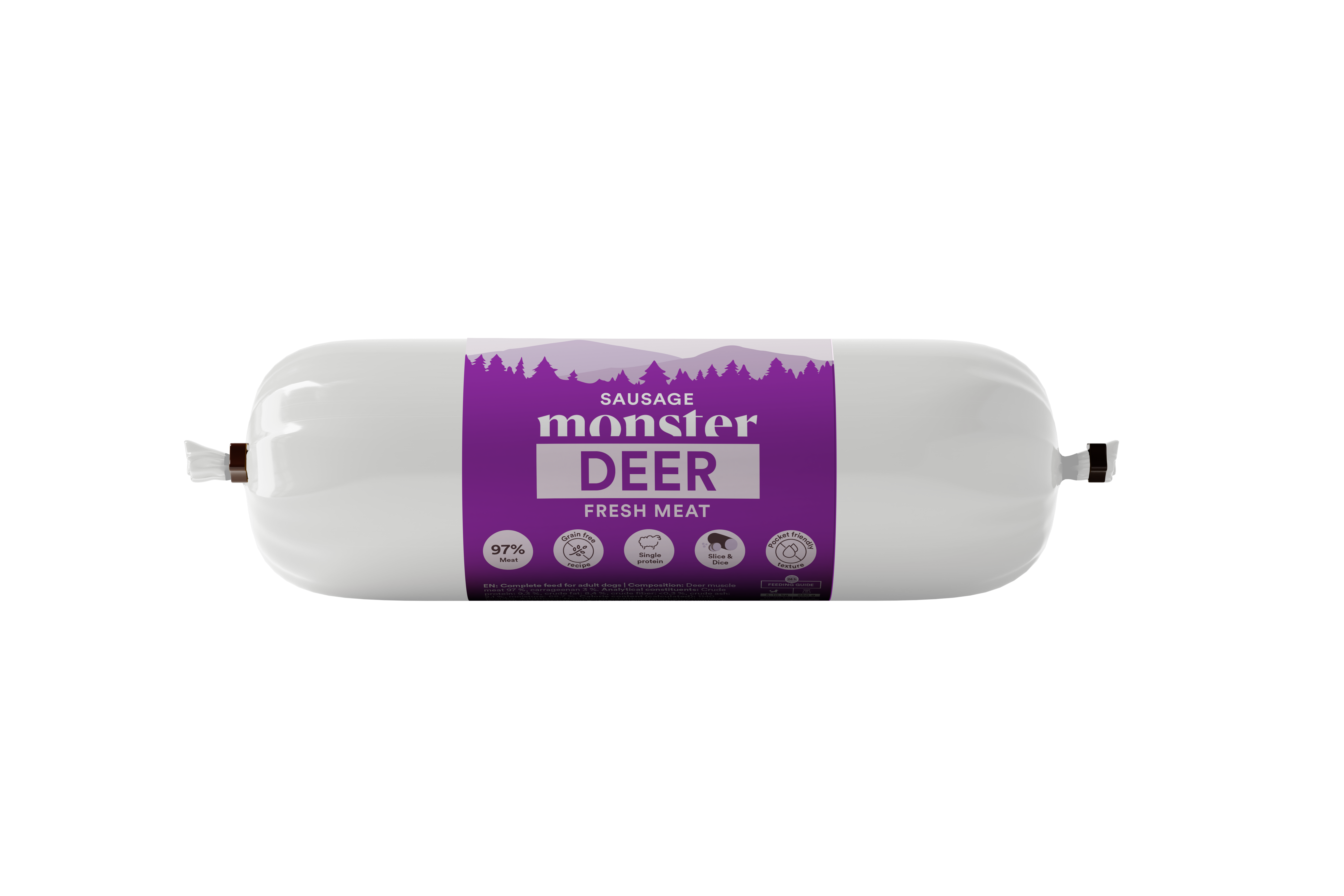 Monster Dog Sausage Deer 400 g (12 pcs)