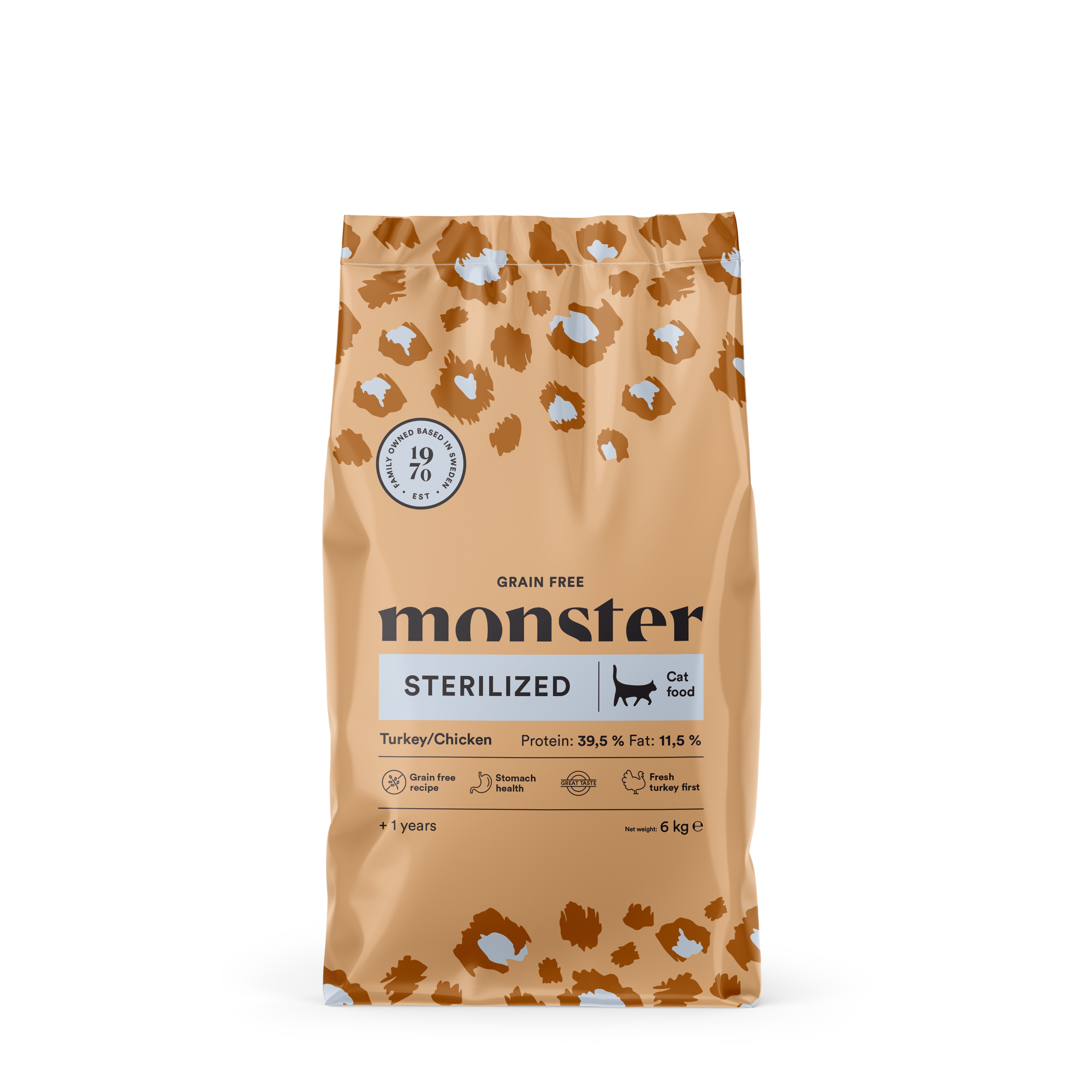 Monster Cat GF Sterilized Turkey/Chick 6 kg