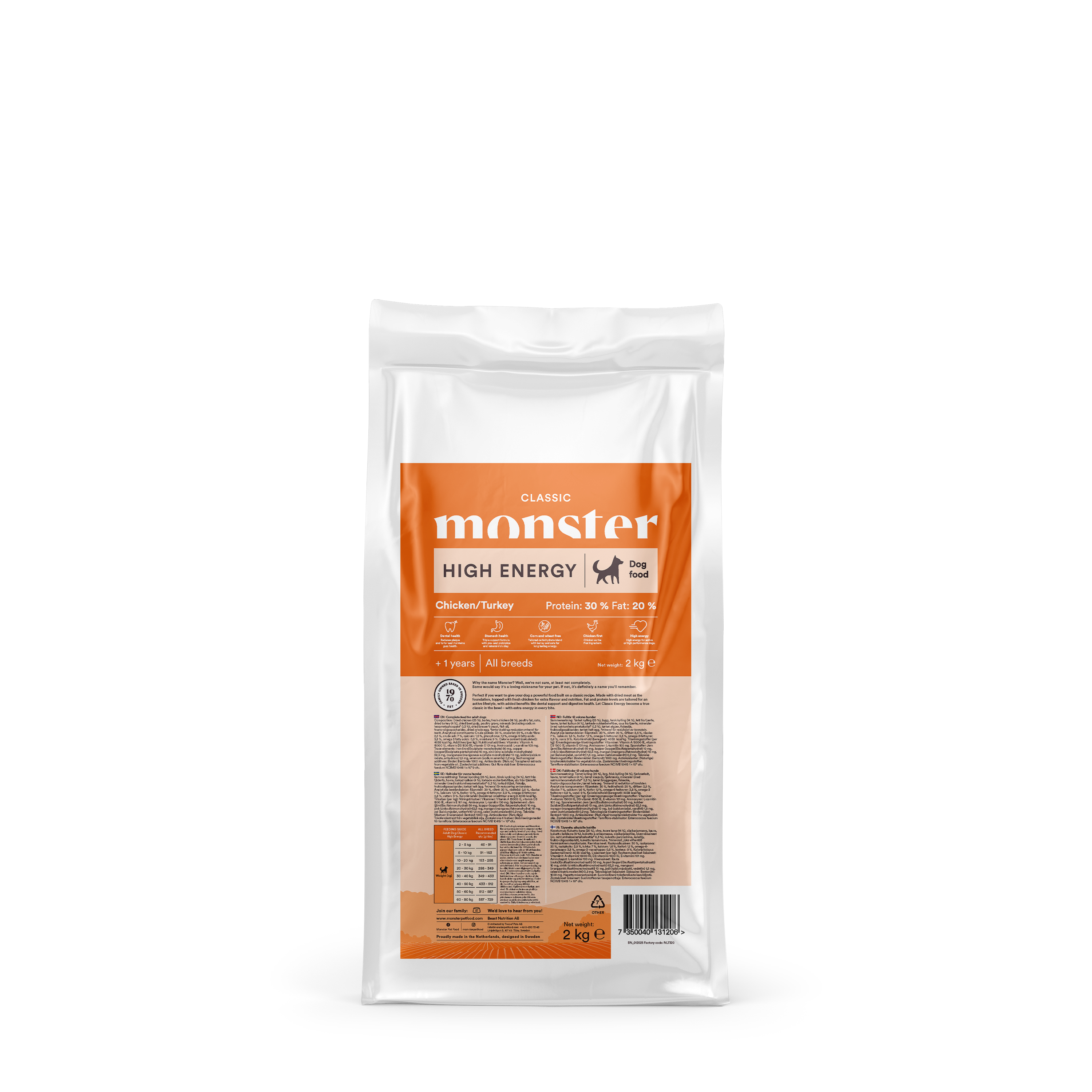 Monster Dog Classic High Energy  2 kg