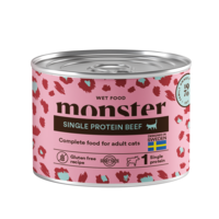 Monster Cat Adult Single Beef Can 200 g (6/tray)