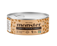 Monster Cat Adult Single Turkey Can 100 g (12/tray)