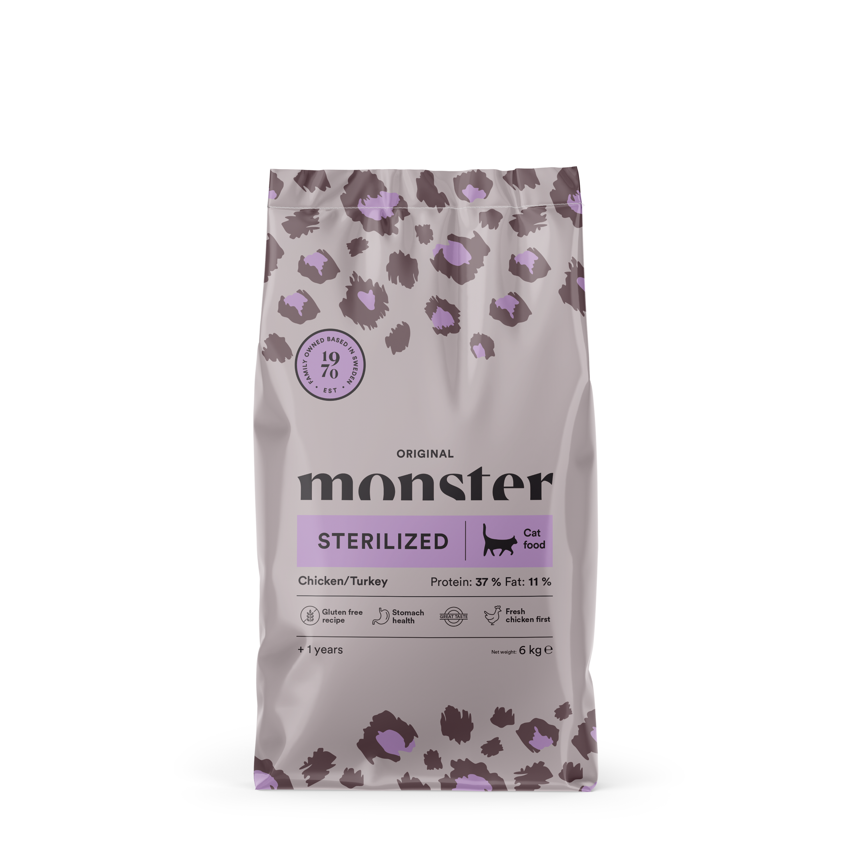 Monster Cat Orig. Sterilized Chick/Turkey 6 kg