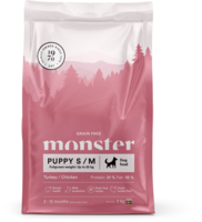 Monster Dog GF Puppy S/M Turkey/Chick 2 kg