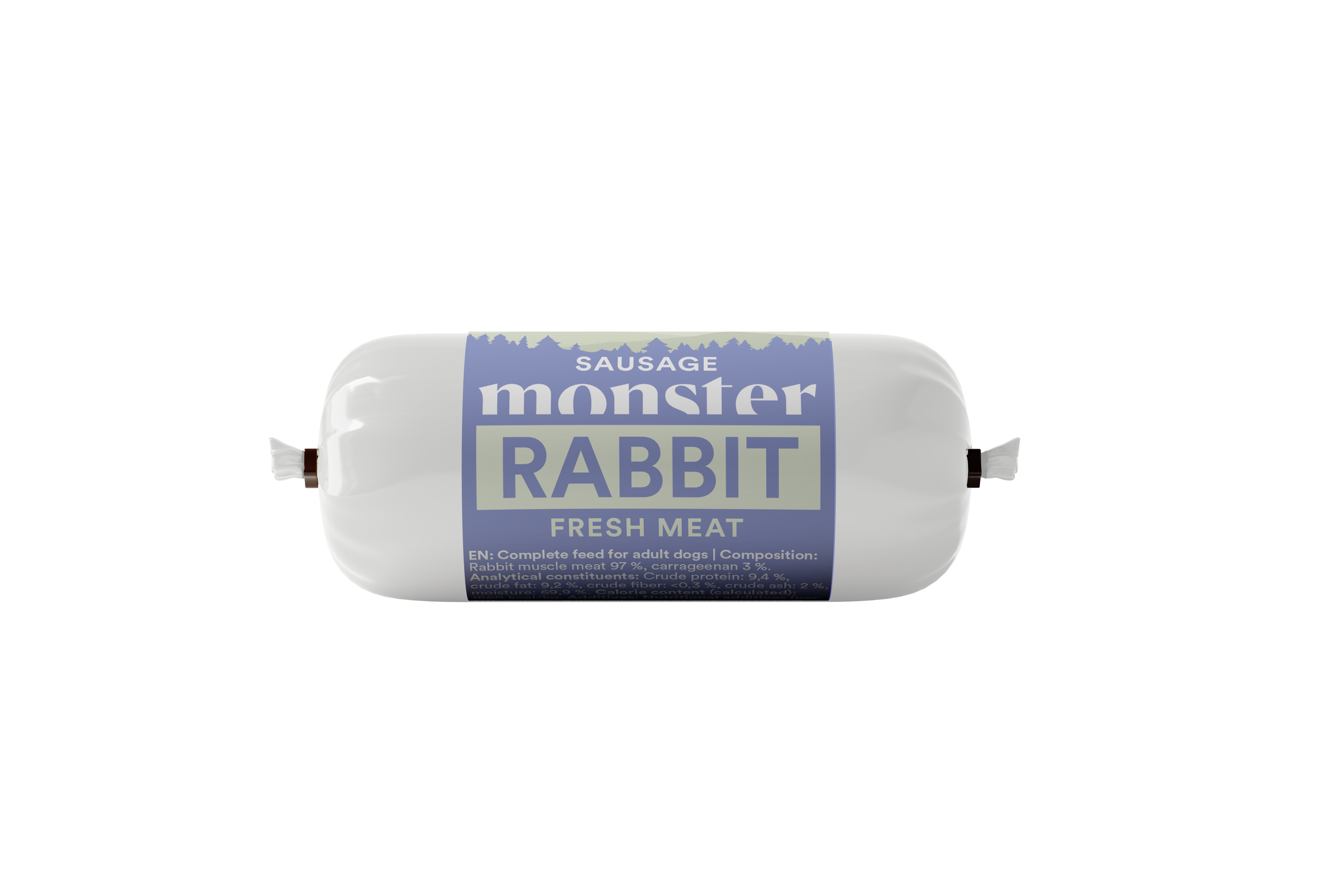 Monster Dog Sausage Rabbit 80 g (28 pcs)