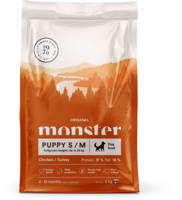 Monster Dog Orig. Puppy S/M Chick/Turkey 2 kg