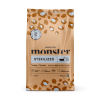 Monster Cat GF Sterilized Turkey/Chick 400 g