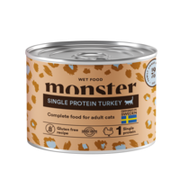 Monster Cat Adult Single Turkey Can 200 g (6/tray)