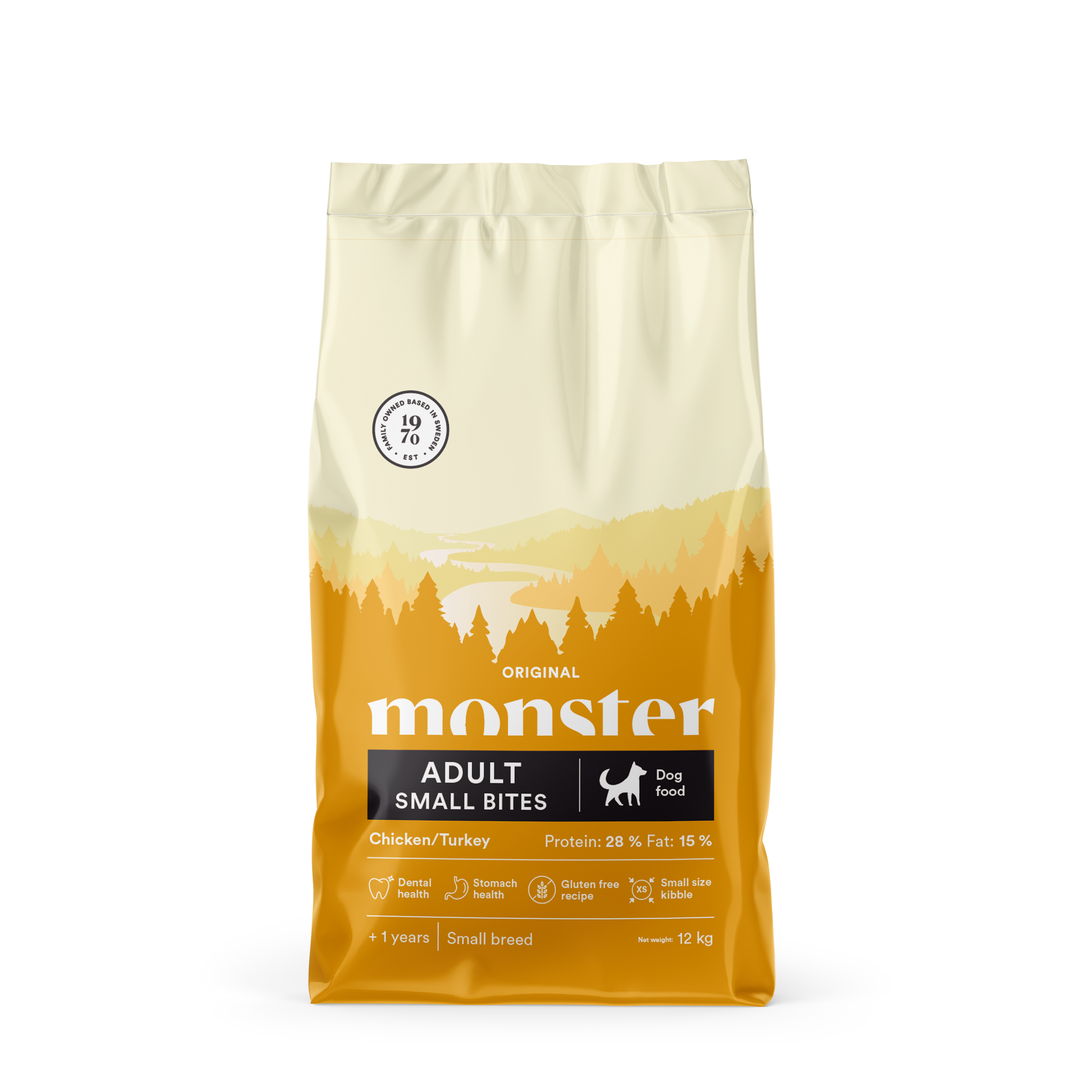 Monster Dog Orig. Adult Chick/Turk Small bites 12 kg