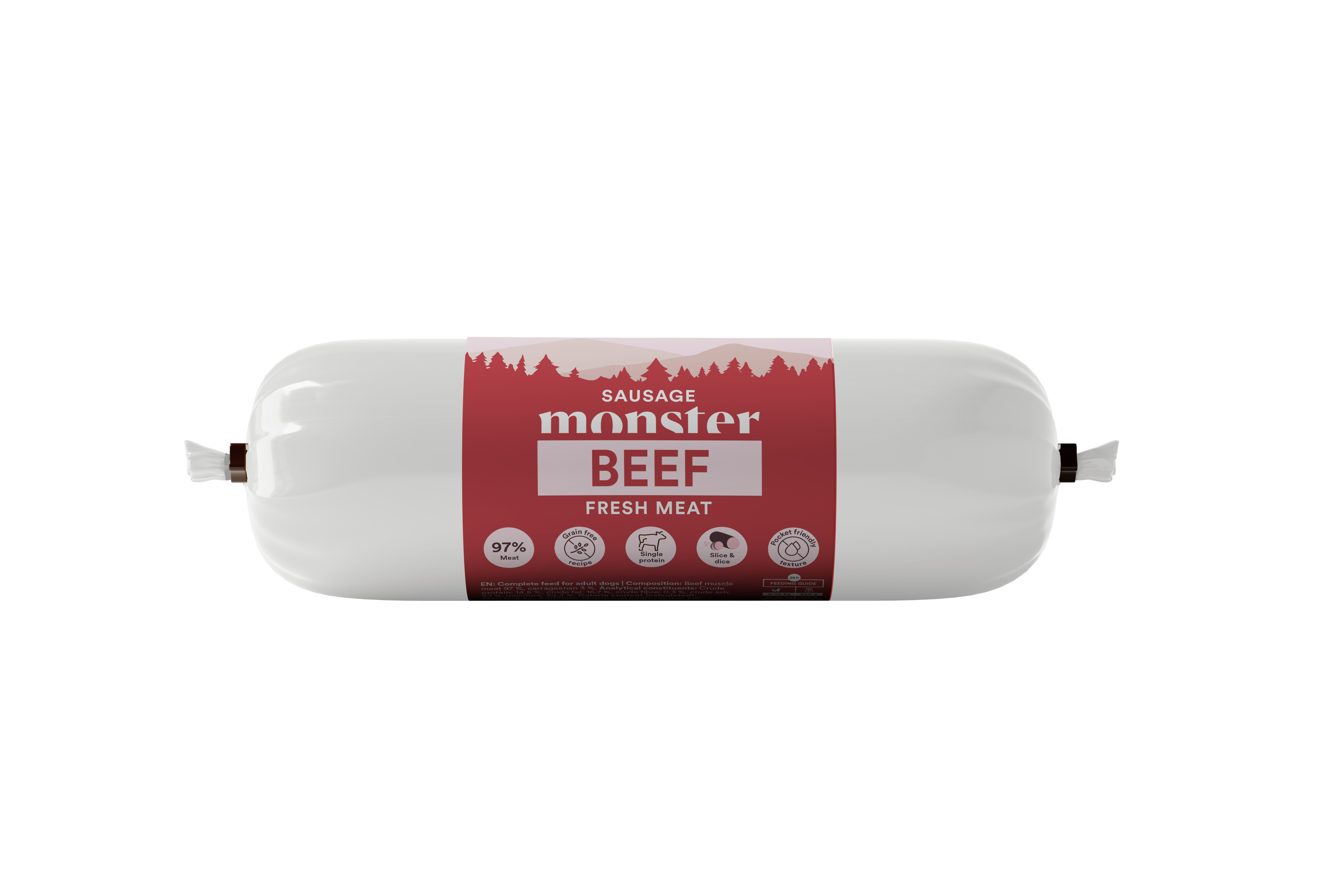 Monster Dog Sausage Beef 400 g (12 pcs)