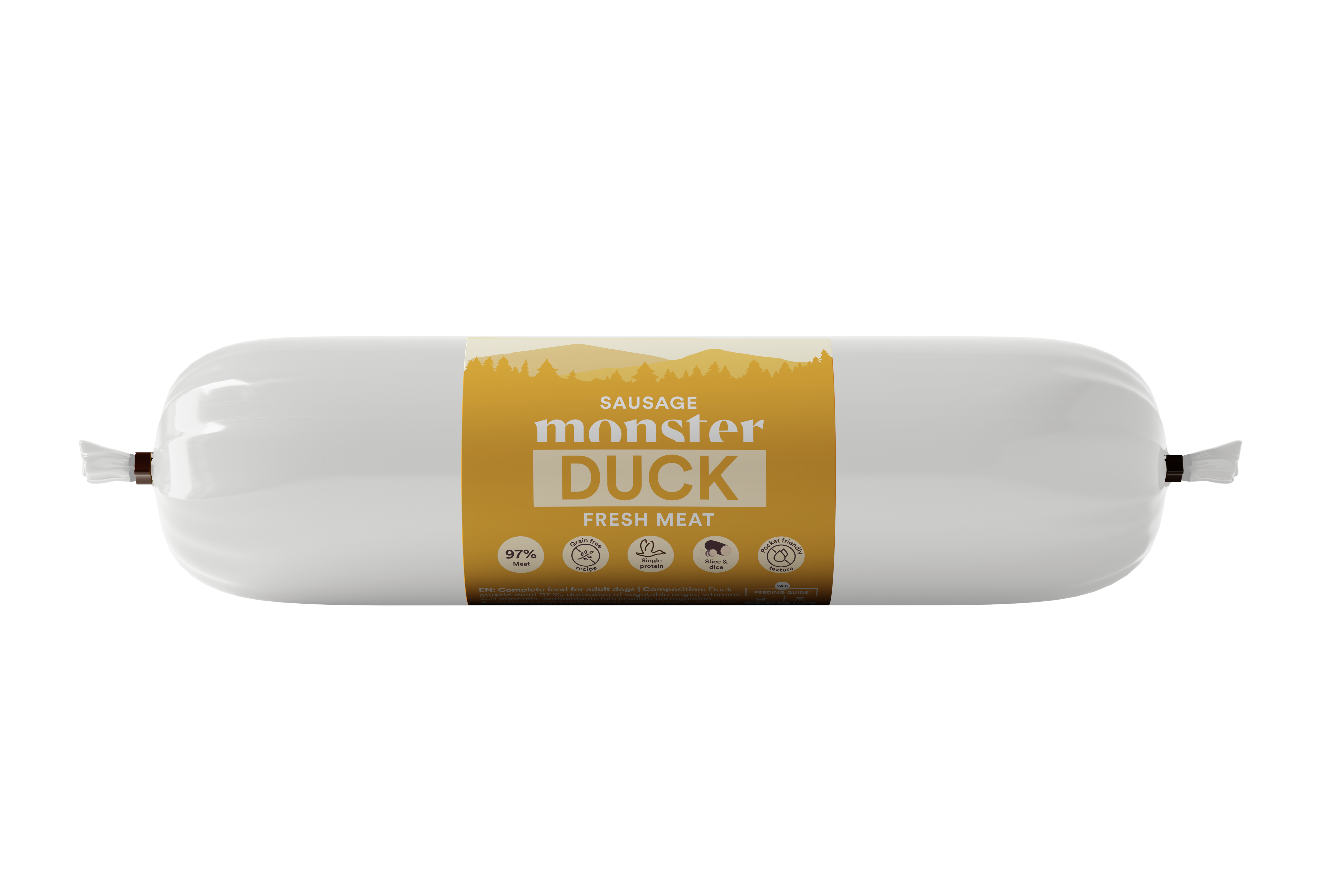 Monster Dog Sausage Duck 200 g (12 pcs)