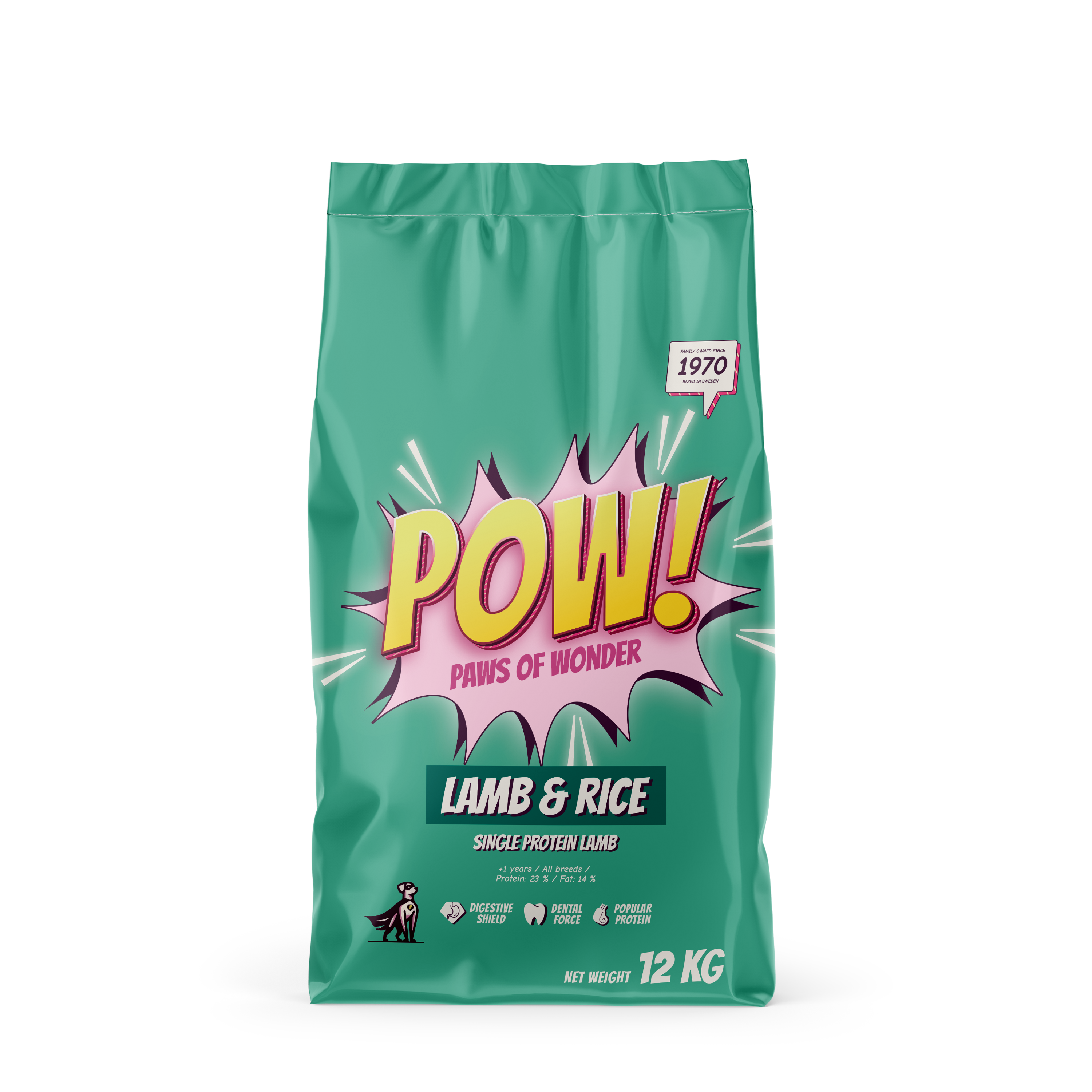 POW! Dog Adult Lamb & Rice 12 kg