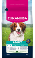 Euk Dog Ad S/M Lamb & Rice 3 kg