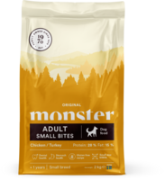 Monster Dog Orig. Adult Chick/Turk Small bites 2 kg