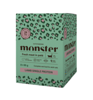 Monster Cat Pouches Adult Lamb 85 g (8 pack)