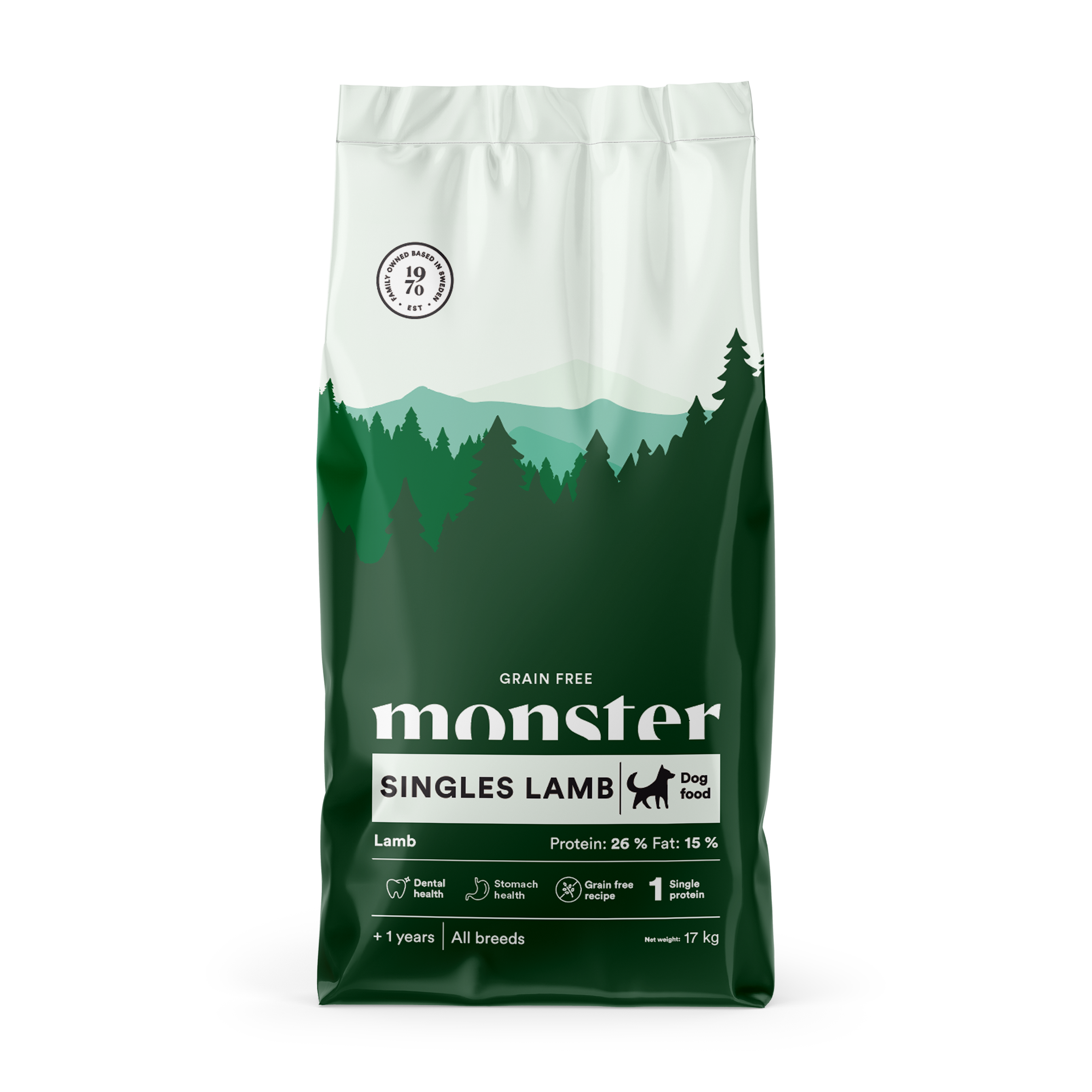 Monster Dog GF Singles Lamb 17 kg