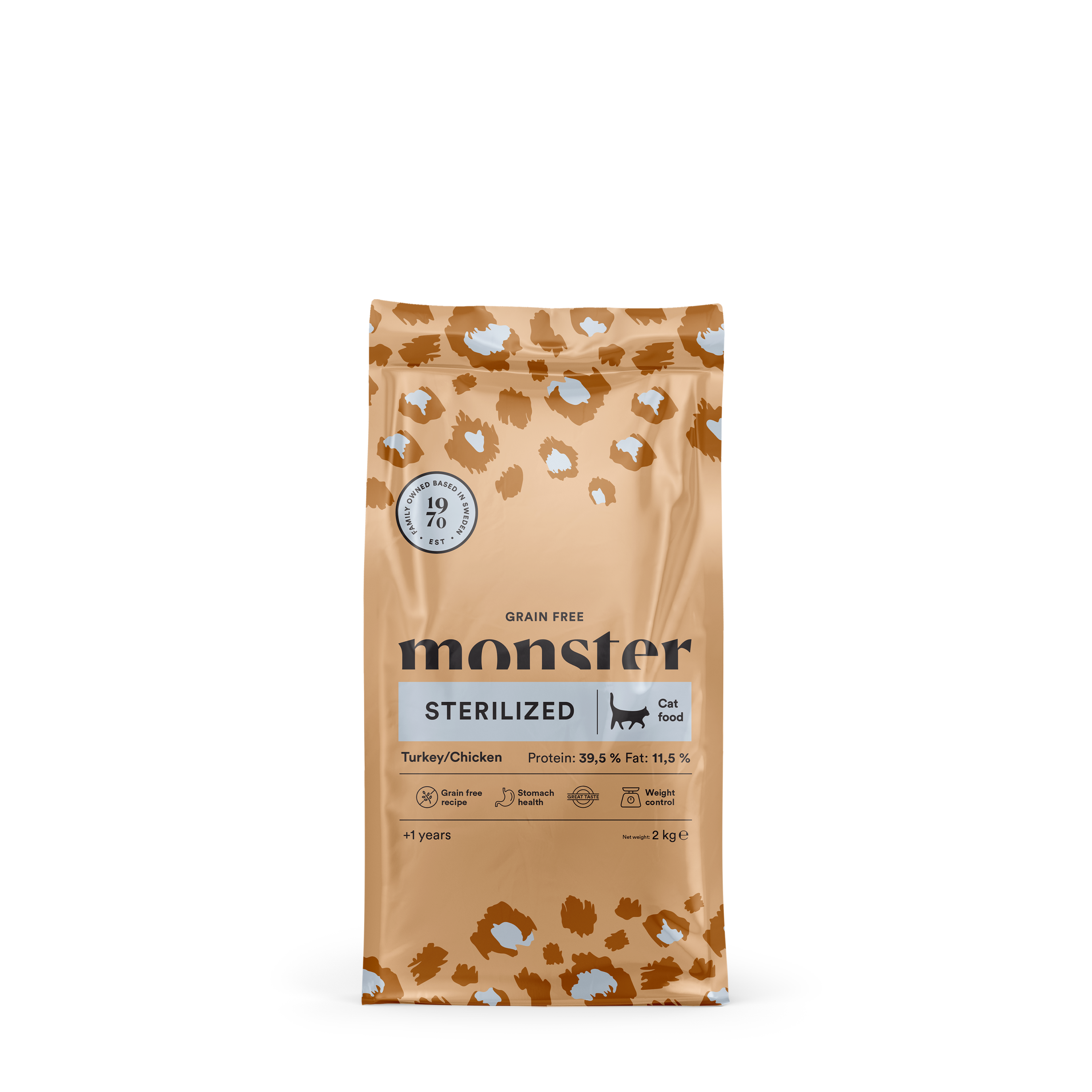 Monster Cat GF Sterilized Turkey/Chick 2 kg