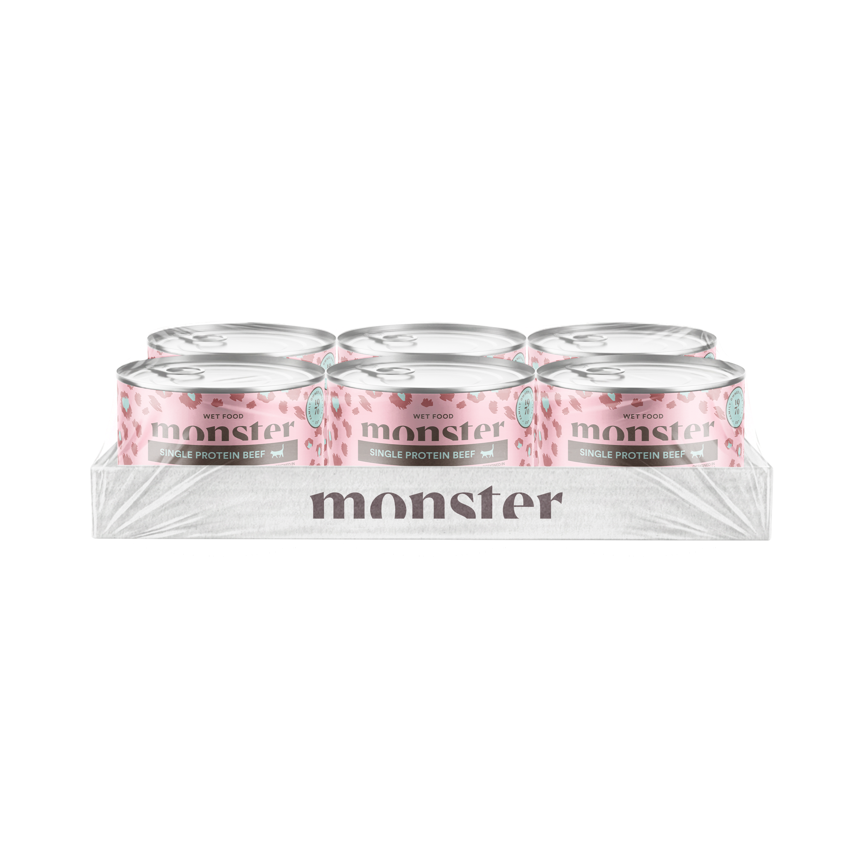 Monster Cat Adult Single Beef Can 200 g (6/tray)