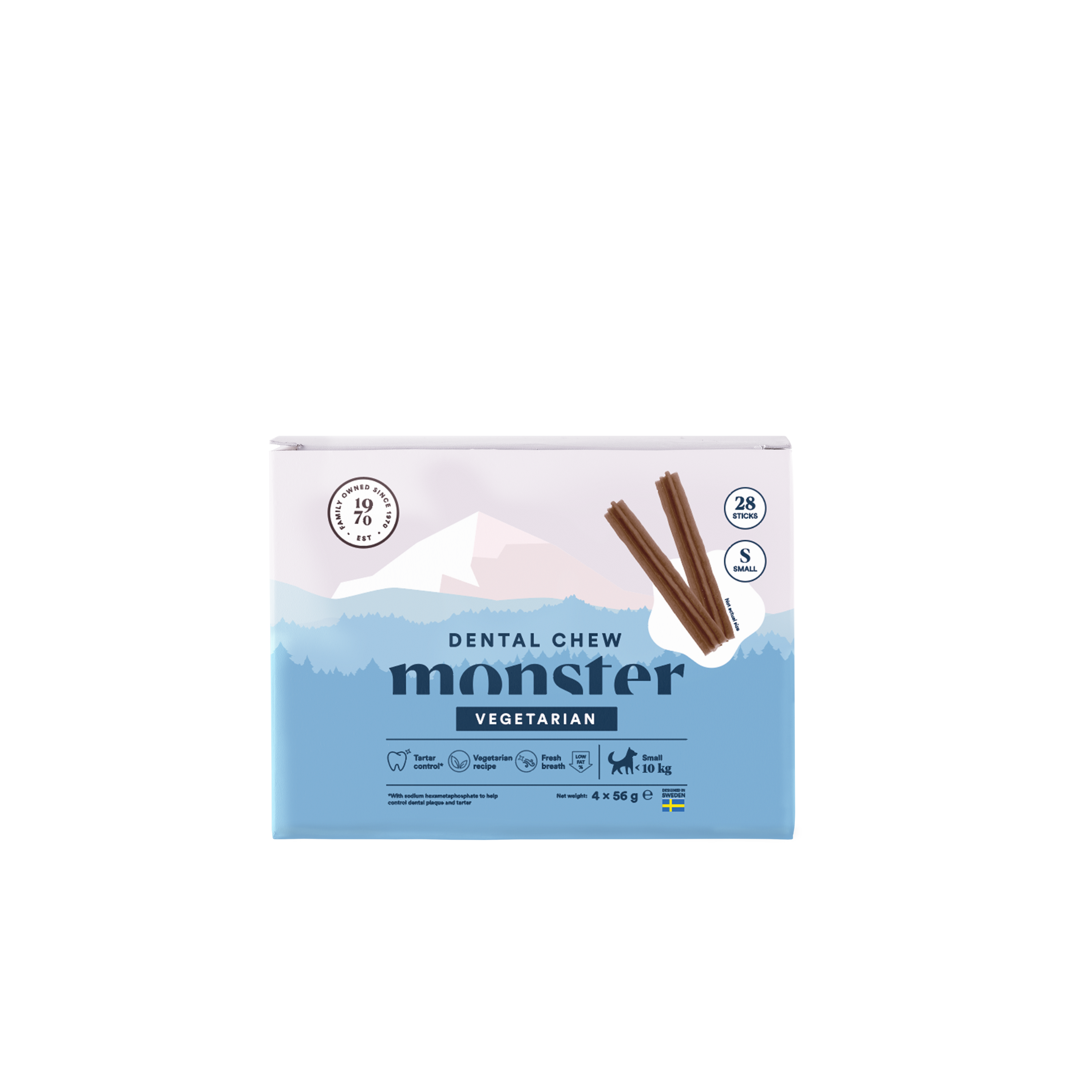 Monster Dog Dental Chew Veg. S Month (28 pcs) 224 g
