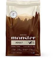 Monster Dog GF Adult Chick/Turkey 2 kg