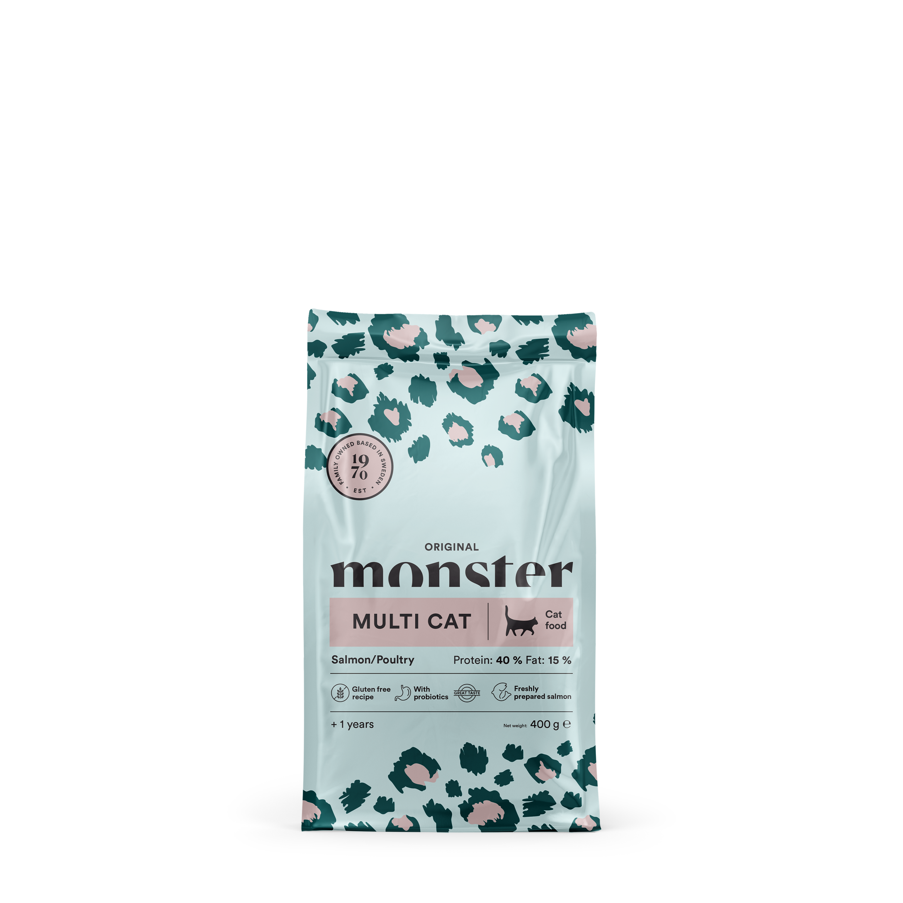 Monster Cat Orig. Multicat Salmon/Poultry 400 g