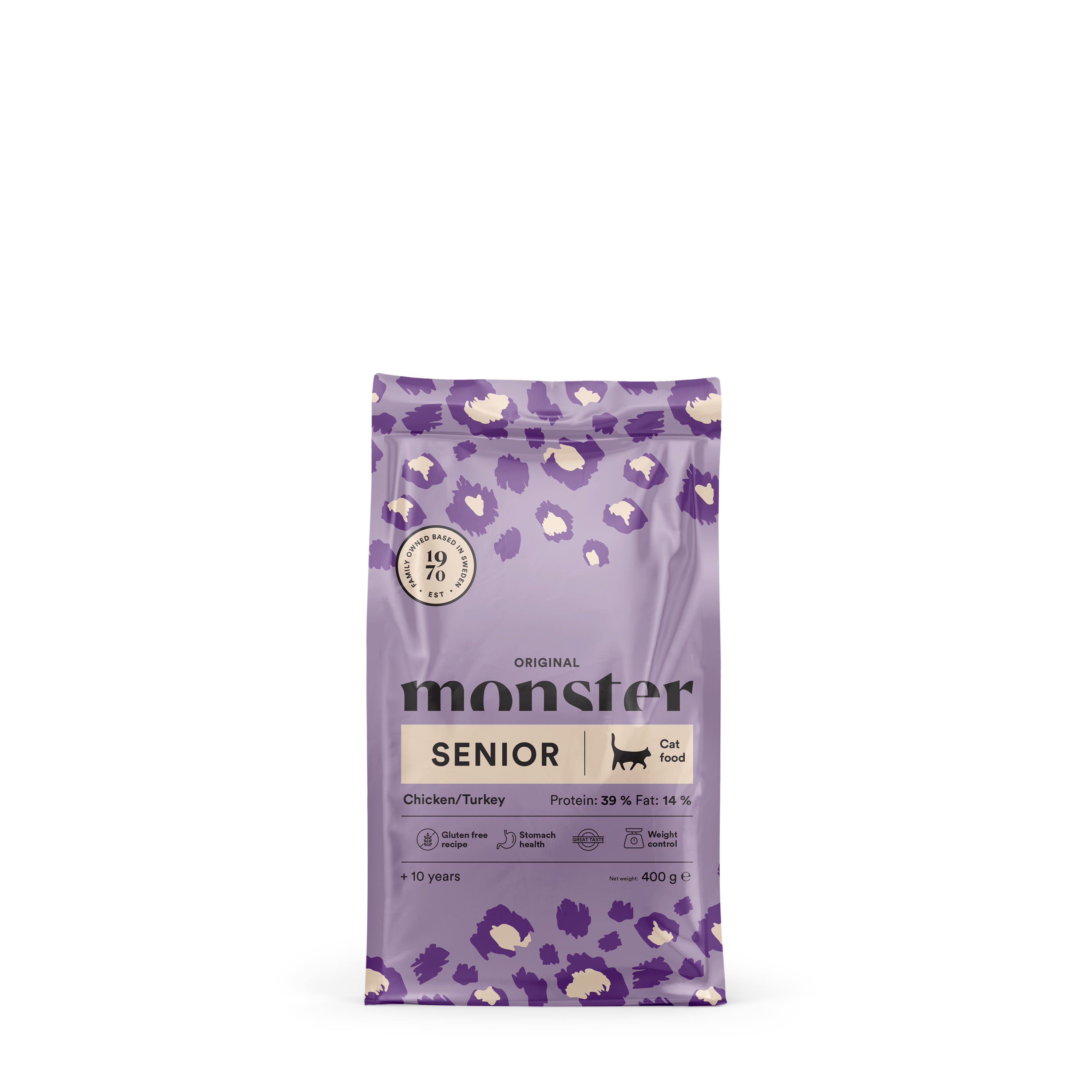 Monster Cat Orig. Senior Chick/Turkey 400 g