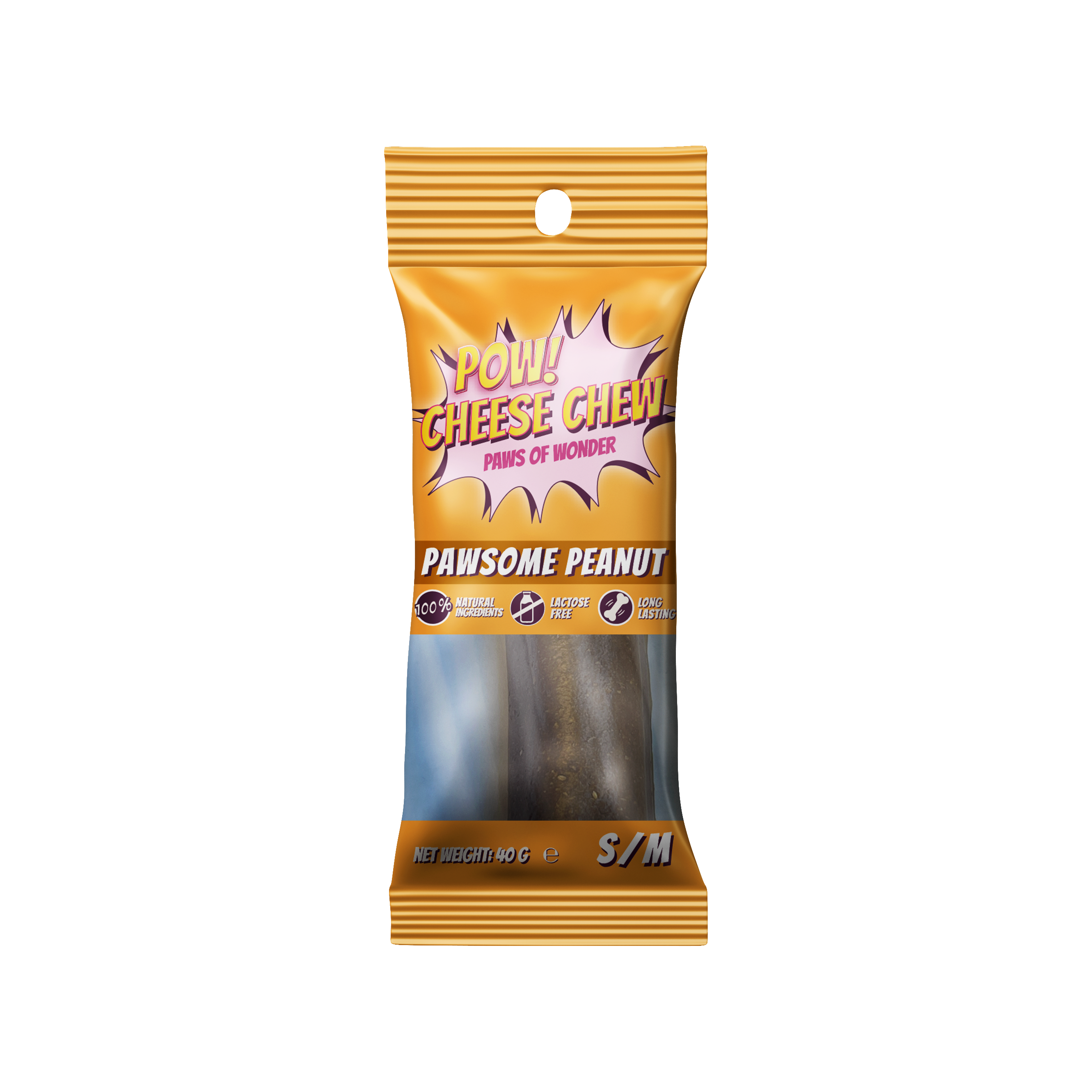 POW Cheese Chew Peanut Butter S/M (24 pcs)