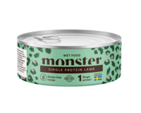 Monster Cat Adult Single Lamb Can 100 g (12/tray)