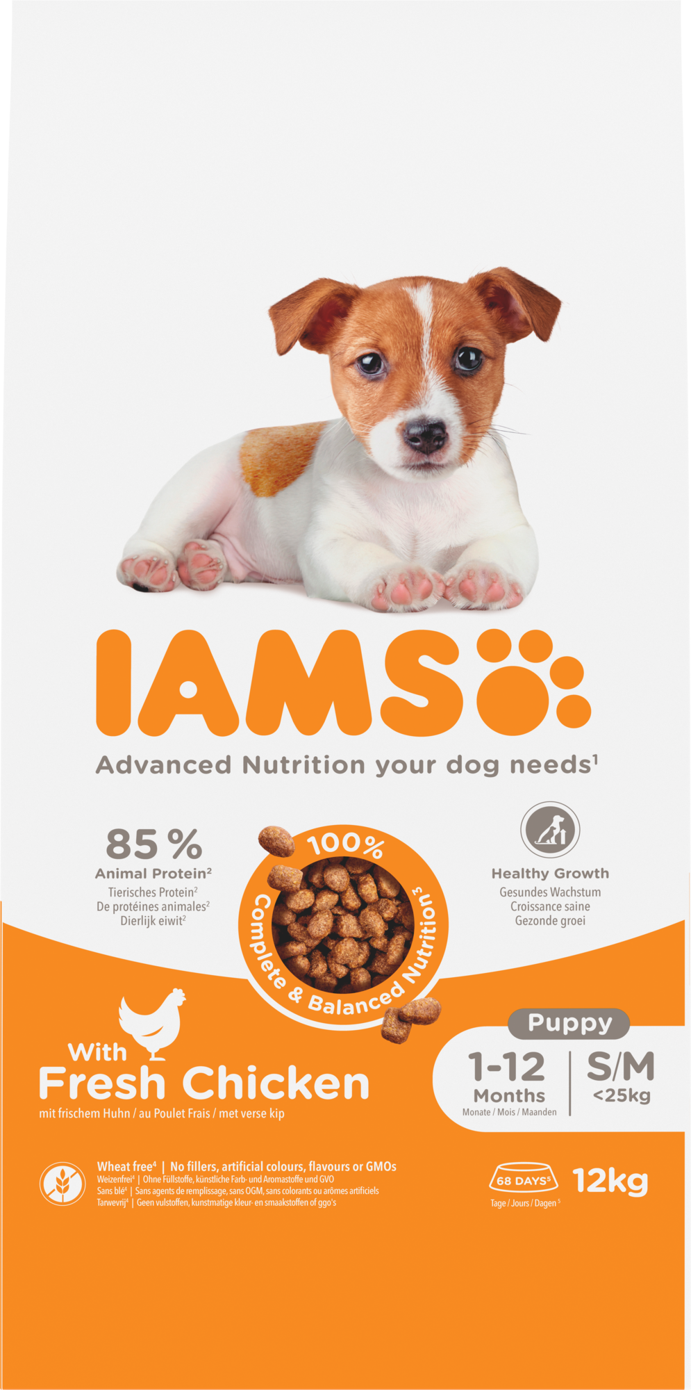 Iams Dog Puppy S/M 12 kg