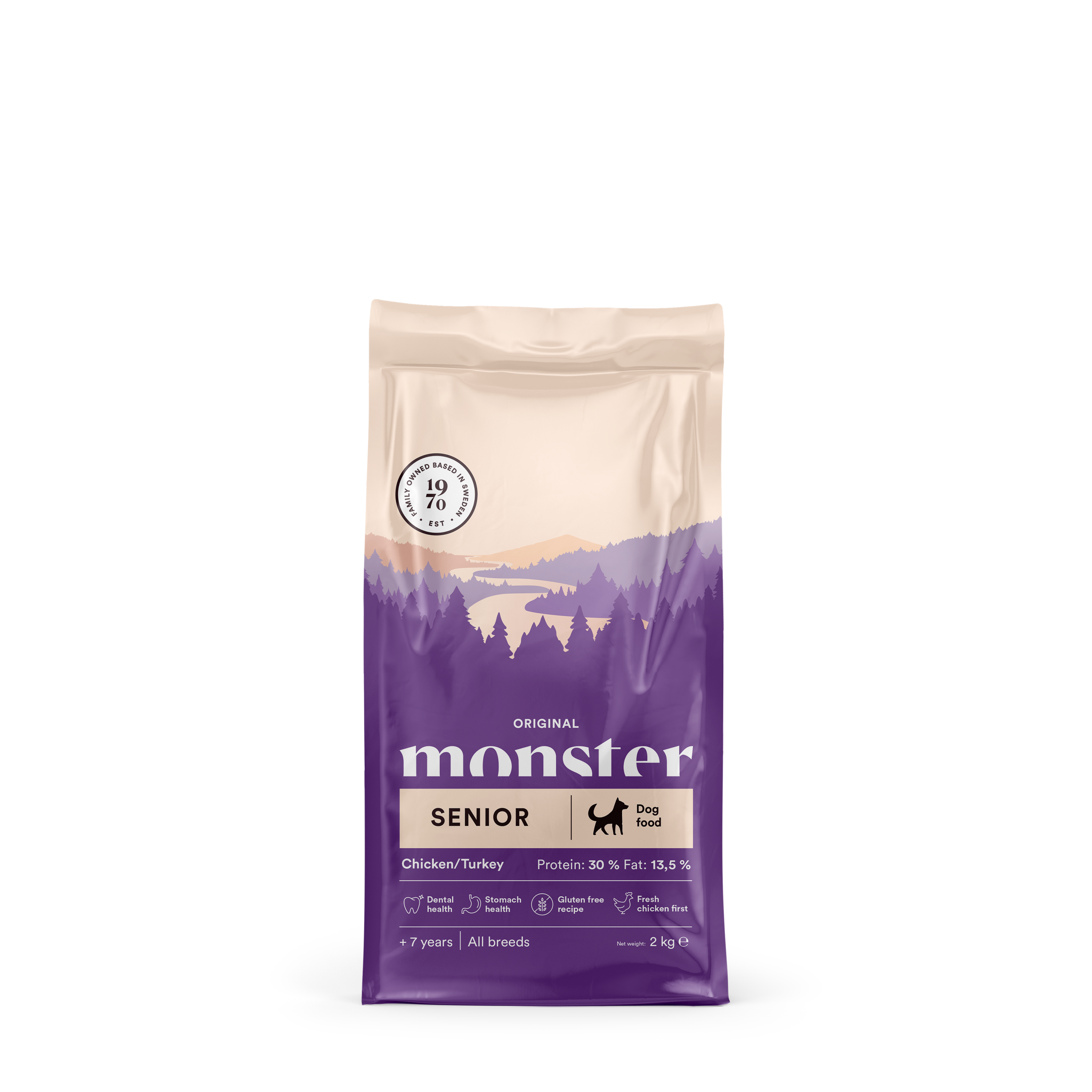 Monster Dog Orig. Senior Chick/Turkey 2 kg