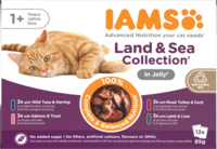 Iams Delights Jelly Multipk Land & Sea 85 g (12/cnt)
