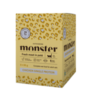 Monster Cat Pouches Adult Chicken 85 g (8 pack)