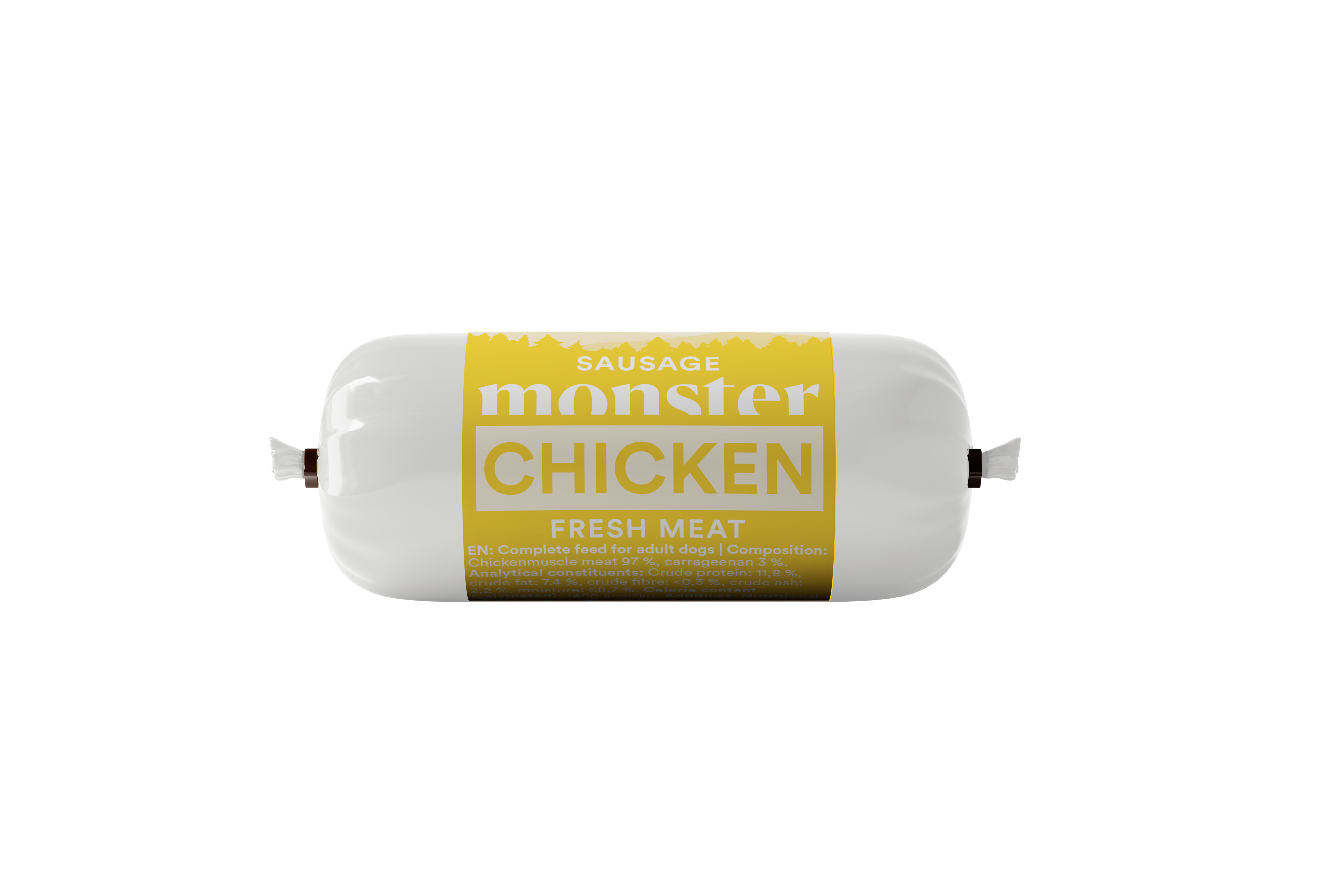 Monster Dog Sausage Chicken 80 g (28 pcs)