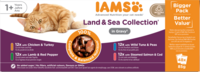 Iams Delights Gravy Multipk Land & Sea 85 g 48/cnt)