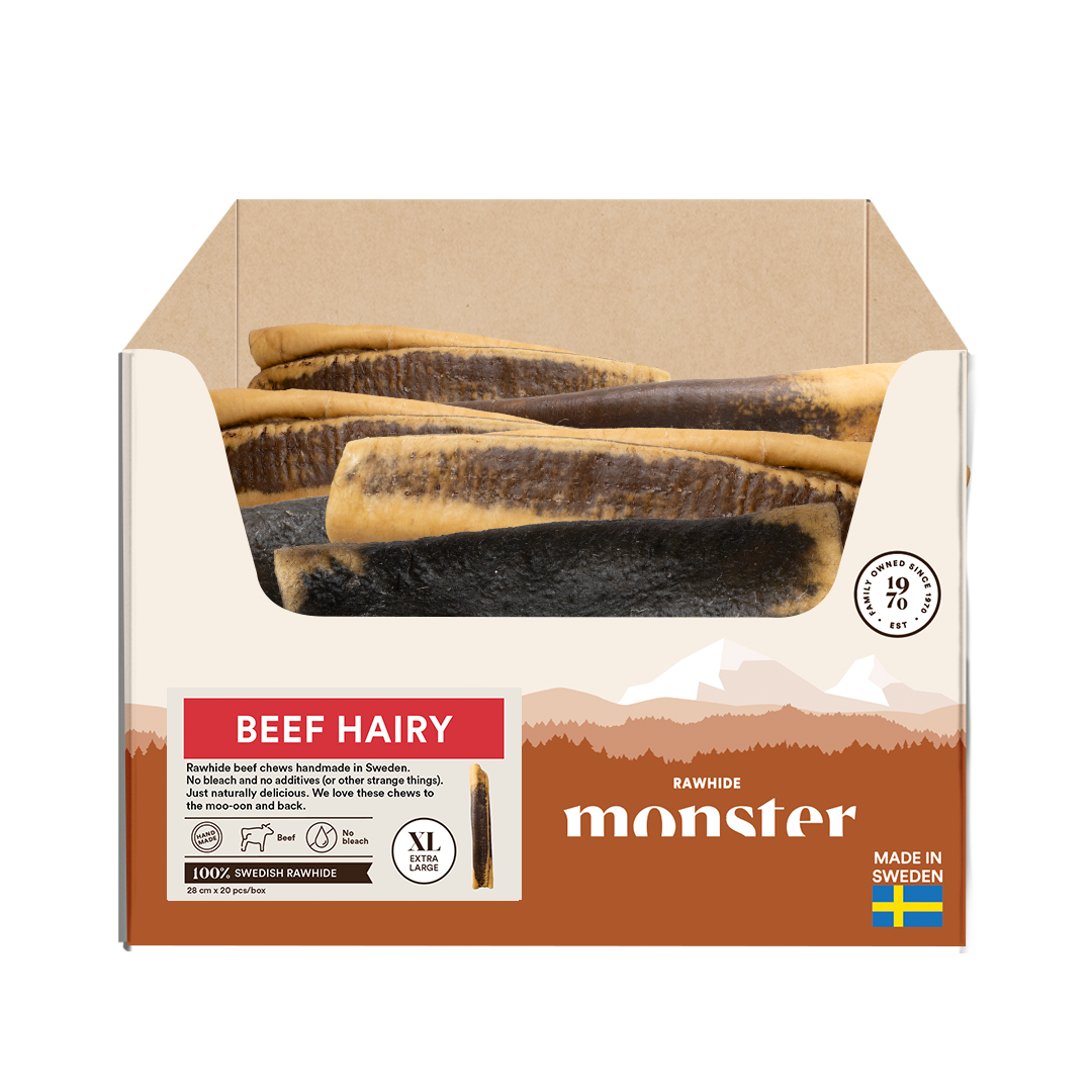 Monster Raw Beef Hairy XL Bulk 20 pcs