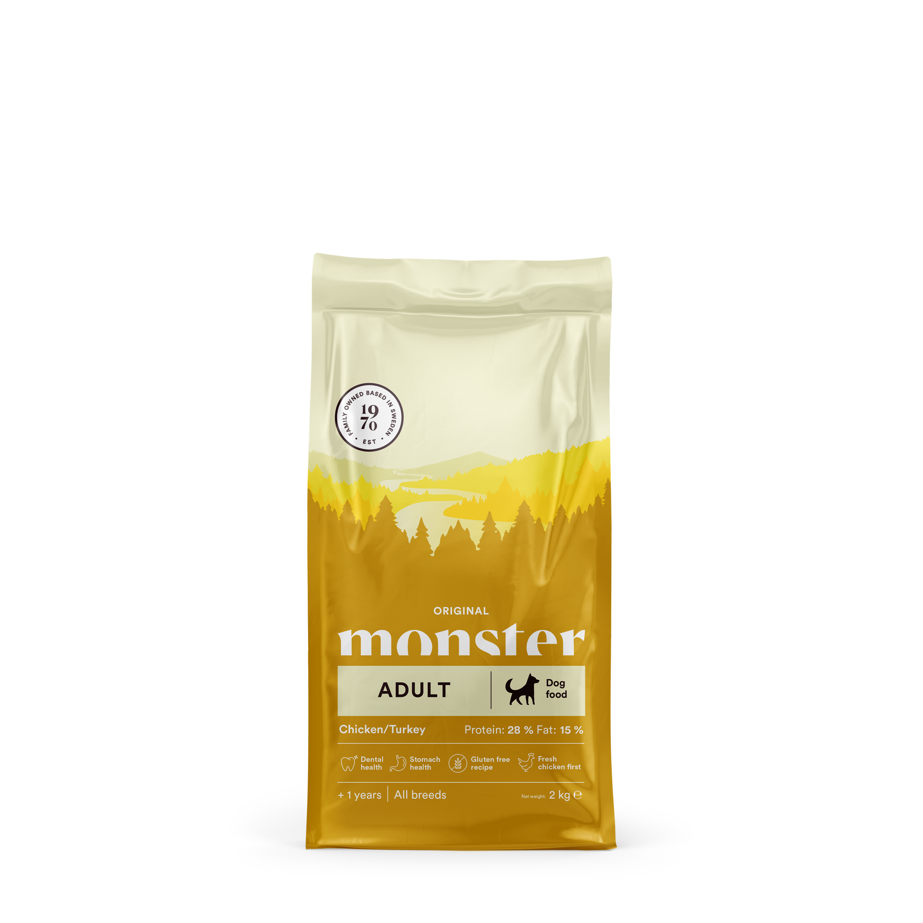 Monster Dog Orig. Adult Chick/Turkey 2 kg