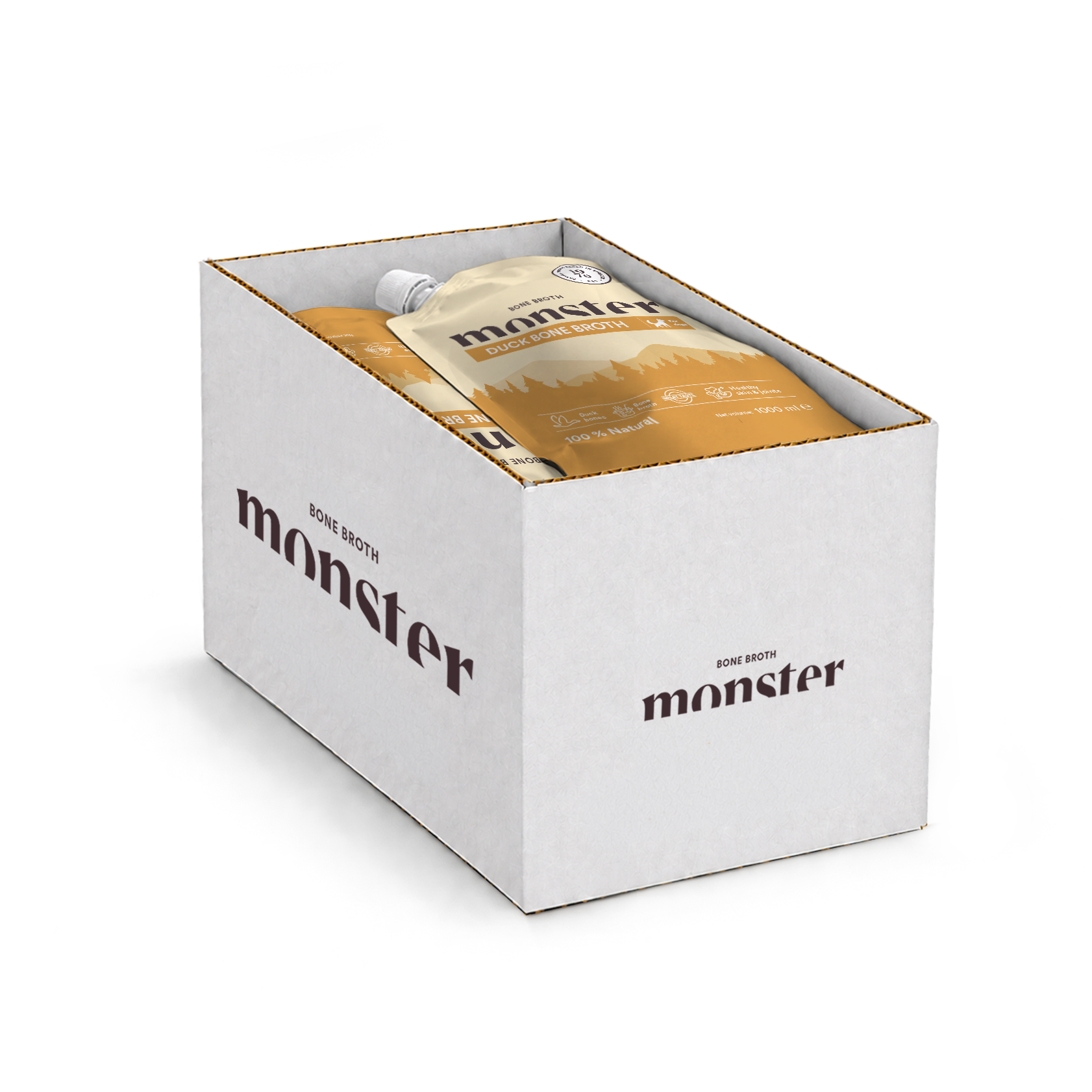 Monster Bone Broth Duck 1000 ml (6 pcs)